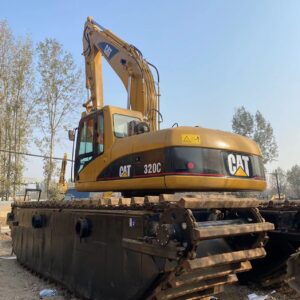 Caterpillar 320C amphibious excavator